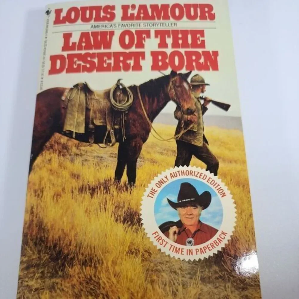 LOUIS‎ L'AMOUR Law Of The Desert Born 1986 Western Bantam Books Paperback